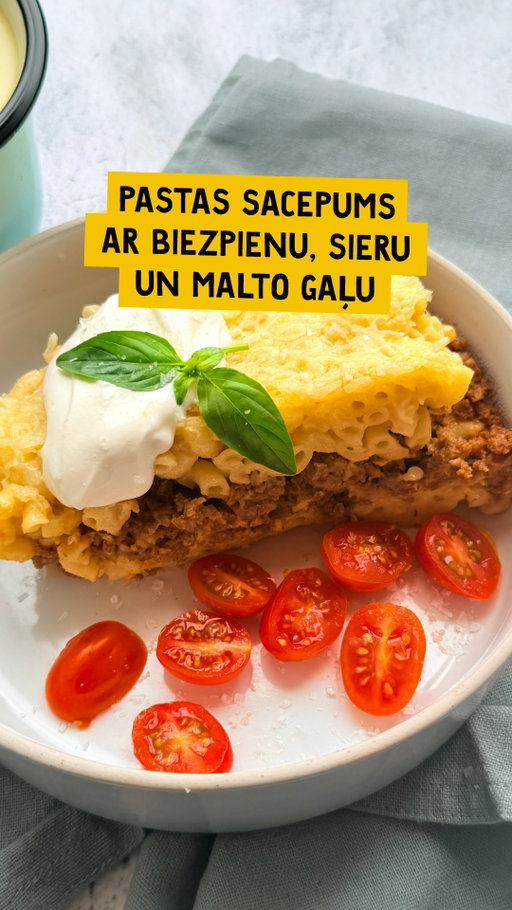 Sātīgs sacepums, ko var ātri pagatavot, un visa ģimene būs kārtīgi un garšīgi paēdusi! 😋

Maltā gaļa, siers pa virsu un biezpiena mērce, kas ir veselīgāka alternatīva ierastajai saldā krējuma mērcei sacepumos.

Pagatavo ar Dobeles dzirnavnieka pastu, kam šobrīd  veikalos ir īpaši izdevīgas cenas! ✨
