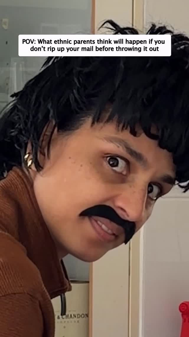 ethnic parents don’t mess around when it comes to disposing their mail! 😤😤 don’t get me started on the process for throwing out credit cards 💀 iykyk #comedy #funnyvideos #sketch