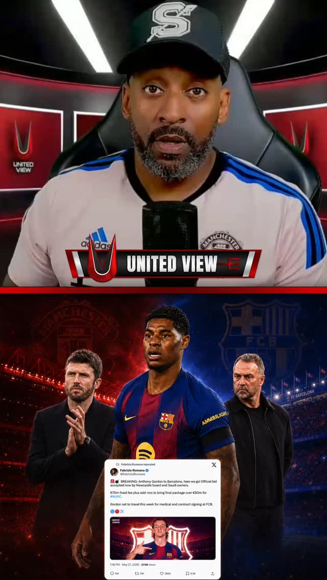 €80M+ FOR GORDON… BUT €30M FOR RASHFORD IS TOO MUCH?! 🤯🔴

Barcelona have agreed a deal for Anthony Gordon, with the package reported to rise beyond €80m — while the option to buy Marcus Rashford permanently from Manchester United is just €30m.

So what is really going on?

Is it the transfer fee? Rashford’s wages? His age? Or have Barcelona simply decided Gordon is the better long-term option?

@Flex87_ & @OwenUnitedView react to the latest twist and what it could mean for Manchester United’s summer.

United fans: would you take Rashford back, demand a permanent sale, or consider another loan? 👇

#MUFC #ManchesterUnited #MarcusRashford #AnthonyGordon #FCBarcelona