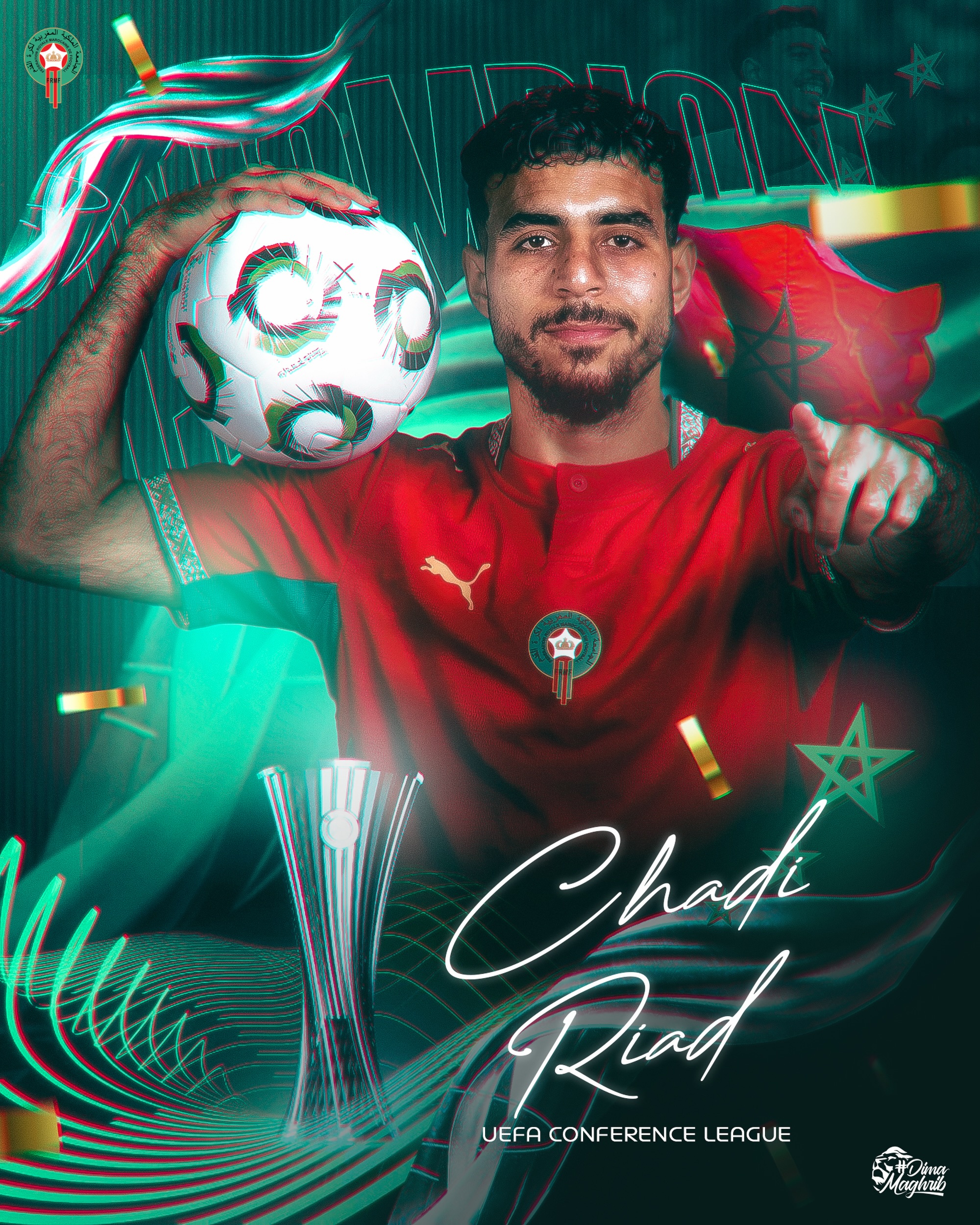 هنيئًا لـ شادي رياض بتتويجه بلقب دوري المؤتمر الأوروبي رفقة فريقه كريستال بالاس 👏🏻

Congratulations to Chadi Riad 🦁 for winning the UEFA Europa Conference League title with Crystal Palace 🏆

#DimaMaghrib 🇲🇦