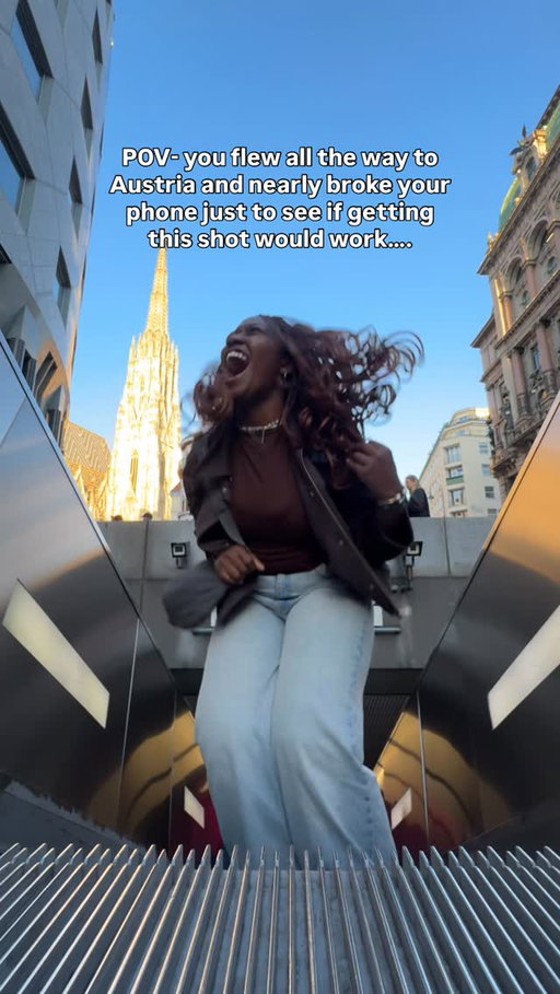 What do you think guys was it worth breaking 2 nails, almost losing my phone, nearly falling off the escalator.
The anxiety going up but being stunning view of the church at sunset
📍stephansplatz, Vienna 
In my 24 hours in Vienna this was definitely the most stunning 

#viraltrend #travel #iconic #insaneviews #solotravel