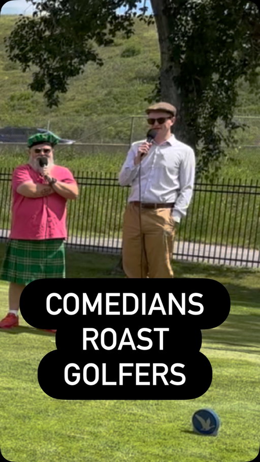 The Littlest Vampire 🧛 at the Great Outdoor Heckle Hole with @atomicimprov #golf #comedy #golfer #roast #comedian