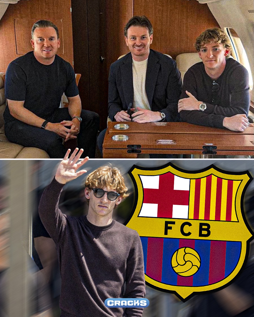 🚨🛩️ ¡ANTHONY GORDON YA ESTÁ EN BARCELONA!

👀 El inglés fue visto junto a sus representantes Adam Dugdale y Will Salthouse a bordo de un jet privado rumbo a Cataluña

🛬 Según Sky Sports, ya aterrizaron en Barcelona para que el jugador pase el reconocimiento médico

🔵🔴 Todo apunta a que el fichaje por el Barça está entrando en su etapa final