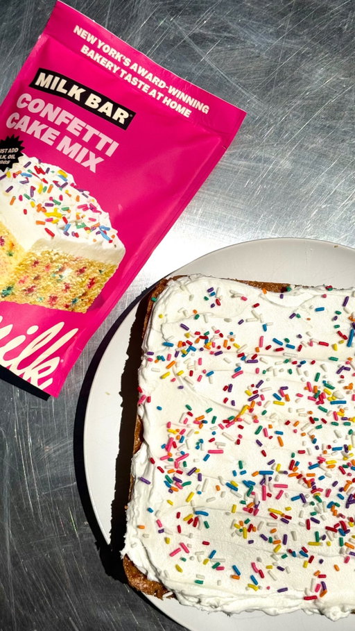The summer is all about ease, so we brought you the easiest (yet completely delicious) cake you can make anywhere there’s an oven. 

A celebration cake from the bakery that put Birthday on the map. Shop our Confetti Cake Mix today!
