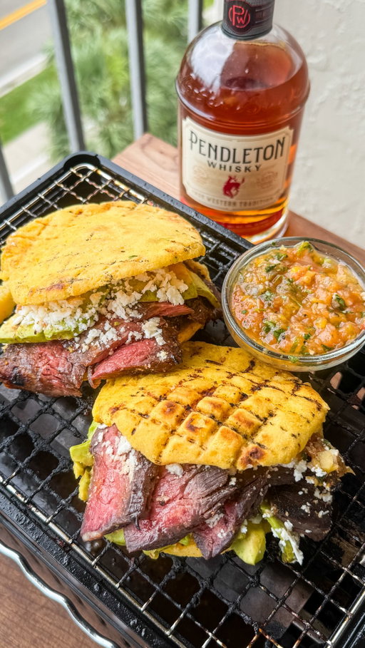 Comment SKIRT for the recipe. Your ultimate reward. #ad
.
Fire up the grill for these mouthwatering Pendleton® Whisky Churrasco Arepas. Tender skirt steak is marinated in a sweet and savory whisky blend, grilled to perfection, and stuffed into warm, crispy arepas alongside fresh avocado and queso blanco. A vibrant, homemade charred Mango Habanero Salsa brings the perfect amount of heat and sweetness to every bite.
.
It’s the perfect way to end a hard day’s work with a glass of @pendletonwhisky 
.
Shop now at the link in the @tastemade bio