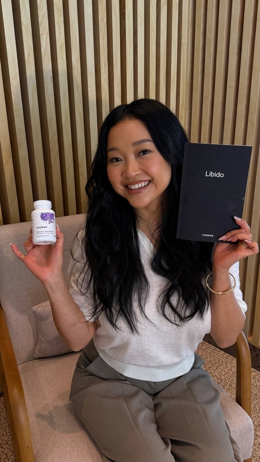 We’re taking wellness ritual notes after our chat with @lanacondor:
- Lymphatic massages
- Gua sha sessions
- @thornehealth’s Women’s Libido Boost 🤍