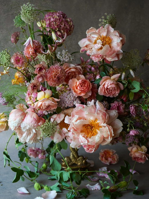 The art of floral design…

As I get closer to a year of doing floral design full time, I’ve been thinking a lot about what kind of work feels most honest to me.

I’m drawn to creating arrangements that feel almost painterly. I love an arrangement that feels romantic and lush and pulls from the different colors and gesture of each flower to create an arrangement that feels cohesive and dramatic. An arrangement with layers and depth. 

AI can’t copy that. 
.
.
.
.
#floraldesign #nycflorist