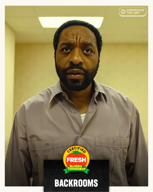 #Backrooms is officially Certified Fresh at 87% on the Tomatometer, with 97 reviews.
