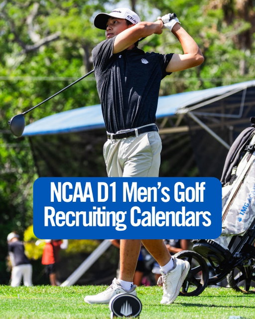 Wondering what the golf recruiting calendar looks like this summer?

Check out the NCAA Division 1 men's golf recruiting calendars. The recruiting calendar dictates when and how college coaches can communicate with student-athletes, so it's important to understand the rules behind the process.

Swipe through to check out the calendars, as well as what each recruiting period actually is and what it means for you! #ncaa #recruiting #golf 

NOTE: Women's golf doesn't have a dedicated recruiting calendar and only has a few dead periods in November and December