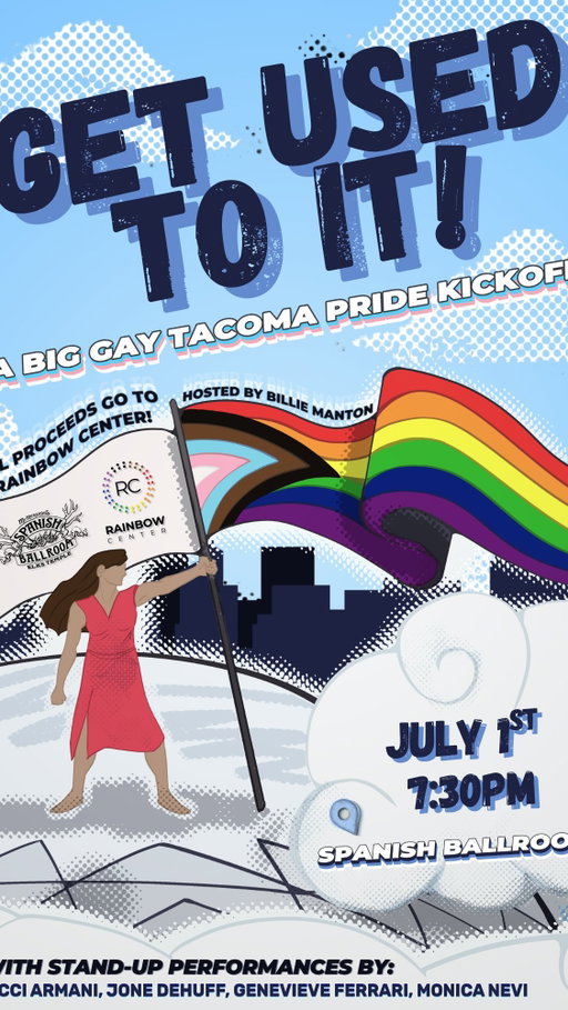 Tacoma!!

July is just around the corner, which means it’s almost time for Tacoma Pride! To help kickoff the season, I’ve partner with @rainbowcntr to bring y’all an amazing showcase with some of Tacoma’s funniest queer comics. Join us on July 1st at @spanishballroom for an amazing night of queer joy. And the best part? All proceeds from the show will be going directly to Rainbow Center to help fund their amazing outreach work in the South Sound!

With performances by
@jonedehuff 
@genferrari 
@monicanevi 
and @ricci_armani 

So come kick of Tacoma Pride in style. We’re here, we’re queer, get used to it 😜

#queercomedy #tacoma #tacomawa #pride #lgbtq