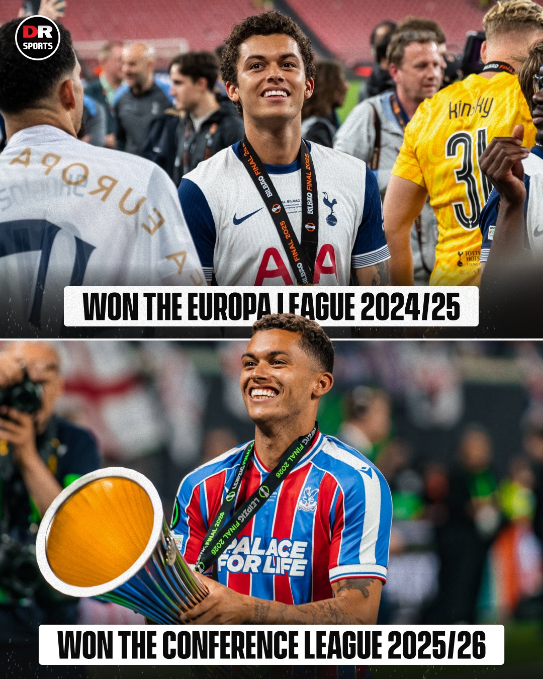 Brennan Johnson scored the winning goal to help Tottenham win the Europa League last season. 💥 

Yesterday’s triumph with Crystal Palace means he has won European trophies in back-to-back seasons! 🏆🏆 

#Tottenham #UEL #UECL
