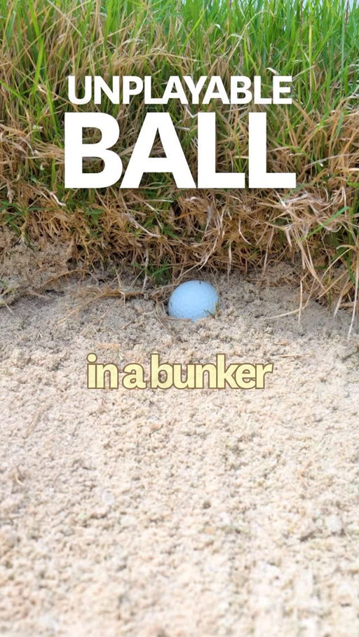 Most golfers don’t know all four of their options when they decide their ball is unplayable in a bunker. Do you? 🤔