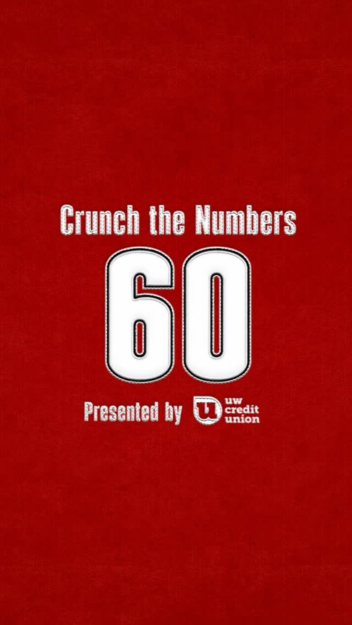 To honor the Badgers that wore the number before me
Crunch the Numbers presented by @uwcreditunion