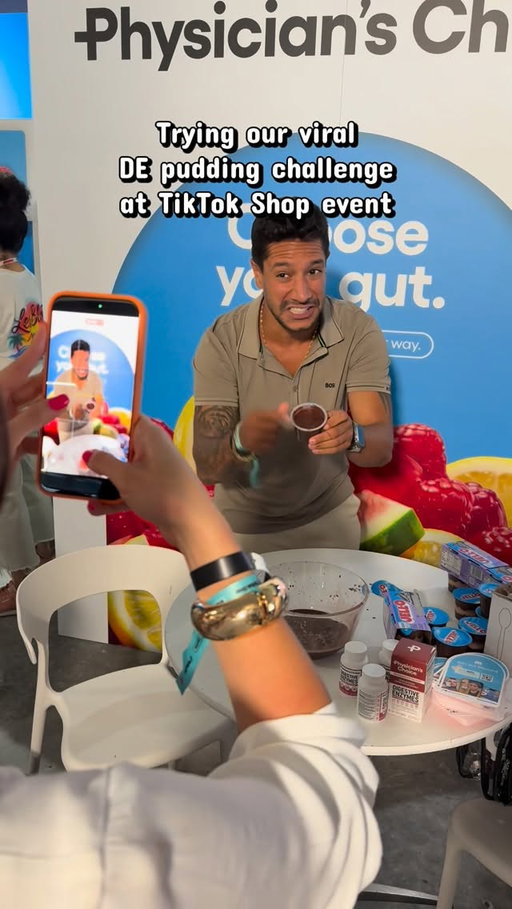 Showing creators that our viral DE pudding challenge REALLY WORKS #tiktokevent #tiktokmiami #physicianschoice #digestiveenzymes #guthealth