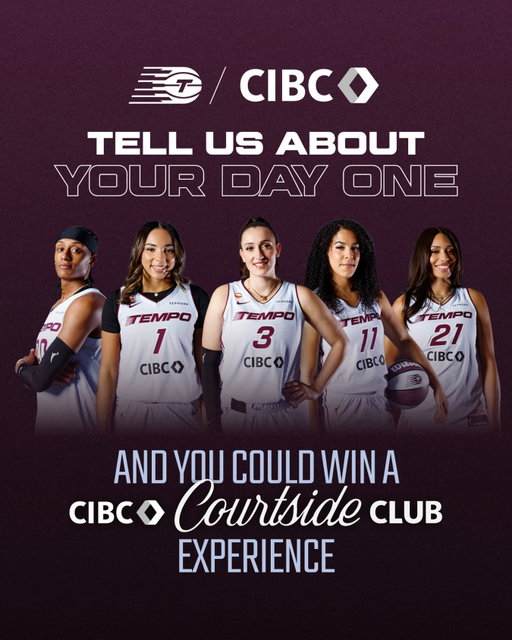 The ones who introduce you to the game, the ones who celebrate every basket with you, the ones who are there from early practices to late-night wins. 

We’ve teamed up with @cibc and want to hear who YOUR Day One is, and you could win two Toronto Tempo Rebel jerseys, two courtside seats, and a CIBC Courtside Club experience at a Toronto Tempo game! 

Head to the link in our bio to enter.