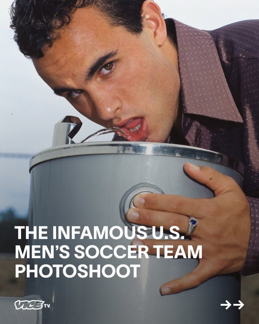 The USMNT had just made a World Cup run when the New York Times Magazine decided to give them a wildly dramatic fashion editorial shoot.

To this day, American soccer has never fully recovered from Landon Donovan sensually interacting with a water fountain.