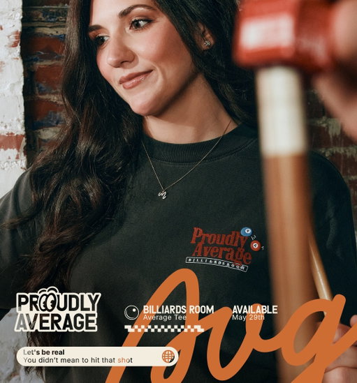 Defffinitely meant to hit that shot 👀 

5.29 — 12PM EST

proudlyaverage.com