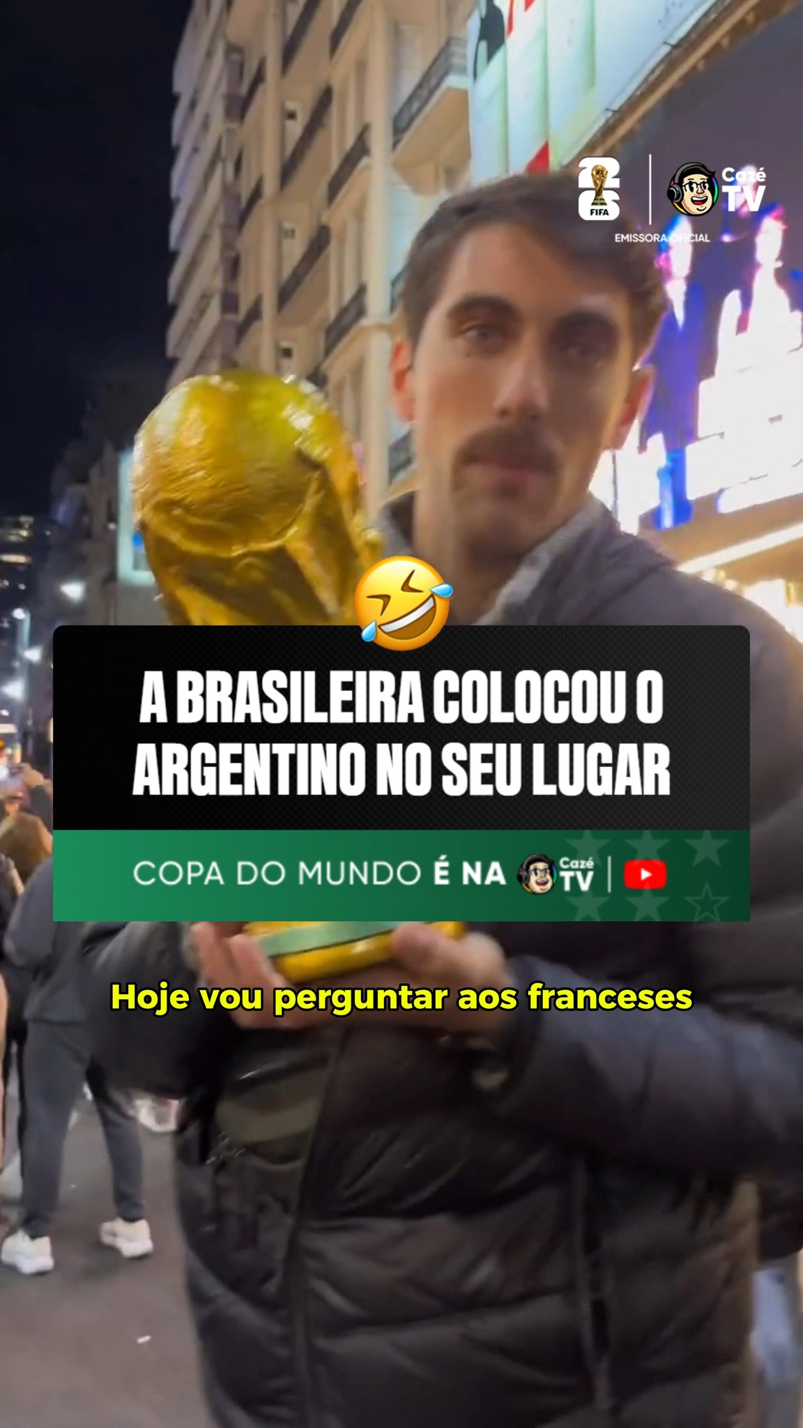 QUE SITUAÇÃO CHATA, EIN!! 😅🤣🤣 NÃO TEM MISTÉRIO: TEM QUE RESPEITAR E MUITO A CAMISA MAIS PESADA DO FUTEBOL!! ⭐⭐⭐⭐⭐ 🇧🇷🔥

𝐒𝐄 𝐓𝐄𝐌 𝐂𝐎𝐏𝐀, 𝐄𝐒𝐐𝐔𝐄𝐂𝐄! É na CazéTV! 🤩📺 

📹 ignaciogiuggia

#CoberturaCazéTV #CopaNaCazéTV #cztv27 #Original