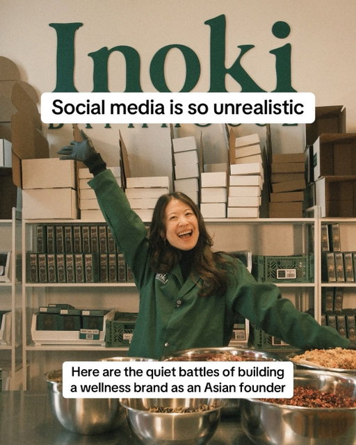 Social media often shows the polished parts of building a brand, but not the quiet unlearning that happens behind it.

As AAPI Month comes to a close, I’m feeling deeply grateful for this journey, for the lessons, and for everyone who has supported Inoki along the way.

As a second-generation immigrant founder, building Inoki Bathhouse has meant confronting the beliefs I grew up carrying around failure, scarcity, and culture.

Over time, Inoki became more than a brand. It became a way of reconnecting with my roots, trusting my intuition, and sharing the beauty of heritage tea baths with the world.

Here’s to healing, unlearning, and making space for our stories to be seen 💚