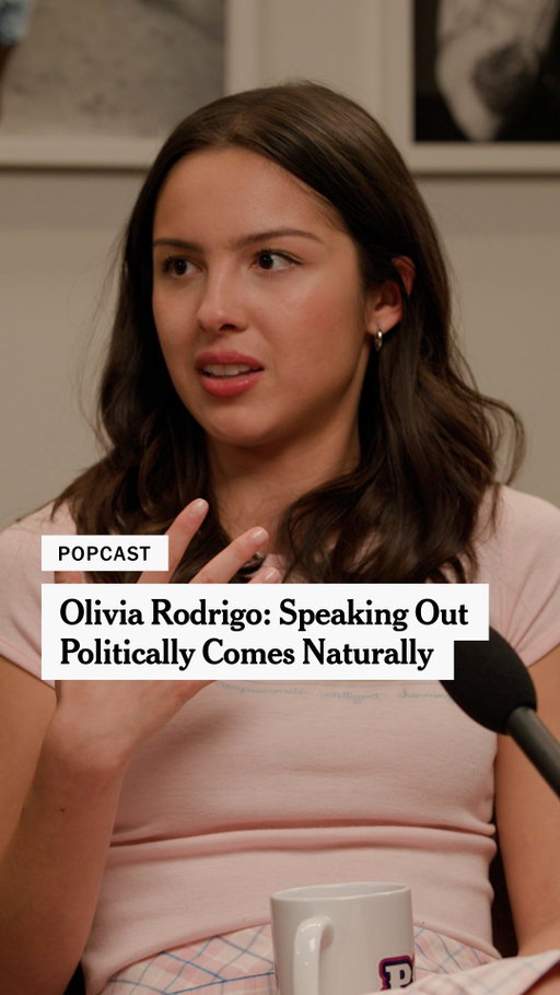 Olivia Rodrigo has been willing to speak up about political and social causes in a way many of her peers won’t.

She spoke out when Roe v. Wade was overturned, she's come out against the use of her music by the Trump administration and has spoken about Gaza.

In her interview with @popcast, @oliviarodrigo says it’s part of her job as an artist to express how she feels — whether it's about a breakup or political events. "I think it would just be disingenuous to be like, I don’t feel heartbroken about what’s going on in Gaza," she said. "I always feel like I could be doing more and saying more."

Watch her full interview with @joecoscarelli and @joncaramanica at the link in our bio.

Video by Pat Gunther, Sophie Erickson and Kate LoPresti/The New York Times