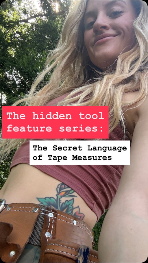 Do you know these hidden tape measure features? Learn about one of the most engineered items in your toolbox.  The thing you use every day. Let me know if you want a part 2!