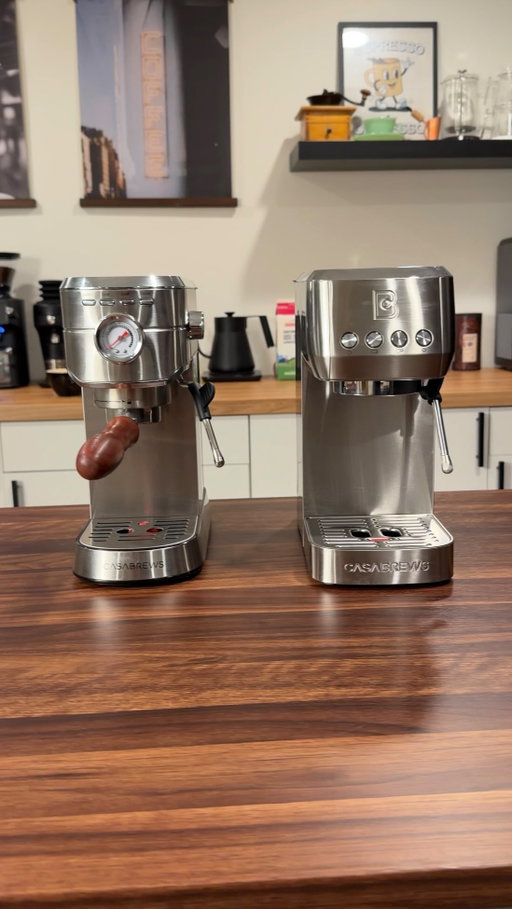 2 machines, less than $150. Which one you picking? 

#casabrews #espressomachine #coffeeathome