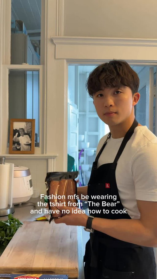 “The bear” shirt this Merz that. How about you cook “the dinner”