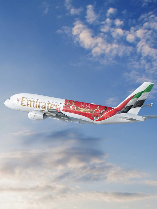 Meet Arsenal’s BIGGEST supporter 🔴⚪️

The iconic Emirates A380 has been wrapped in red to celebrate the Premier League champions ✈️🏆