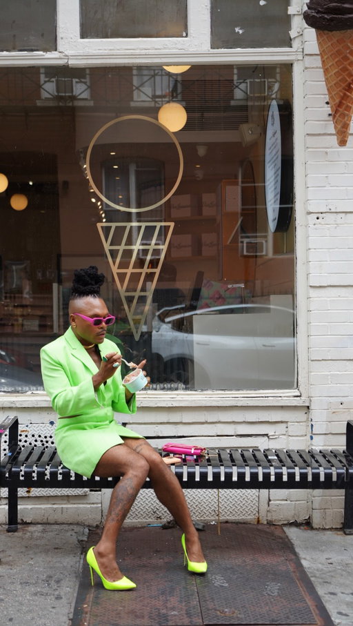 The lewk, styled by yours truly, was inspired by childhood memories of frolicking into ice cream shops. Picture little Chrissy on their tippy toes, staring at a rainbow of flavors and trying to decide what adventure to taste next.

Fashion feels a lot like that.

Every color, texture, silhouette, and pattern is another flavor waiting to be sampled. The best outfits aren’t always the safest ones—they’re often the combinations you never expected to work together. Curiosity has a way of creating magic.

A few things I’ve learned:
🍦 Treat getting dressed like play, not performance.
🍦 Try the unexpected combination.
🍦 Let curiosity lead before insecurity does.
🍦 If it delights you, it’s worth trying.
🍦 Personal style grows through experimentation.

What if we treated our wardrobes the way we treat an ice cream menu—with a little more wonder, a little less pressure, and a willingness to try something new?

OUTFIT DEETS:

The Bari Slash Cutout Blazer Mini Dress is by @jacquemus, the sunnies are by @warbyparker, the purse is by @fossil, and the heels are from @jimmychoo.

And yas, hunny, ain’t nothing wrong with a lil sampling when it comes to dating either 💅🏽

🎥 @ryanbdrake
📸 @meredith.b2
Hair styled by @egyptiankking ✨