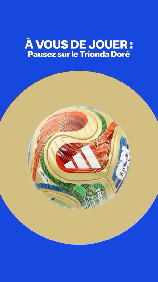 À vous de jouer. ⚽ 

Avez-vous réussi à mettre en pause sur le Trionda Doré? 👀

Mini Ballons Mystères adidas Coupe du Monde de la FIFA 2026™ : une boîte, cinq possibilités.
·
Your turn to play. ⚽ 
Did you manage to pause on the Trionda Gold? 👀

adidas FIFA World Cup 2026™ Mystery Mini soccer balls: one box, five possibilities.
