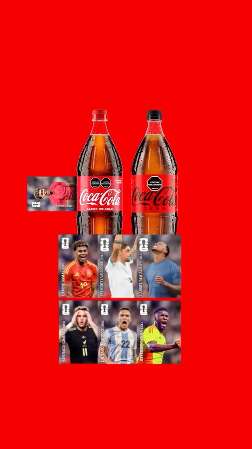 Despégala y descubre las láminas especiales de Panini bajo las etiquetas de Coca-Cola.