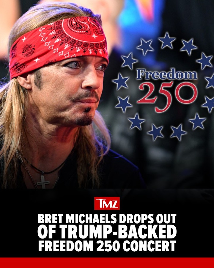 👀 Bret Michaels is the latest musician to cancel their scheduled performance at the Trump-backed Great American State Fair's "Freedom 250" this summer.

FULL STORY AT THE LINK IN BIO.