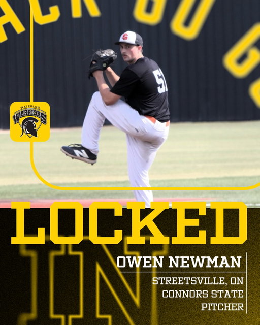 LOCKED IN 🔐

From Streetsville, Ontario: Please welcome Owen Newman!

Owen will be an immediate impact arm in the OUA. With championship pedigree and a deep arsenal on the mound, Owen is going to win a lot of games with the Warriors.