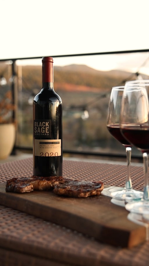 Steak. Fire. Cabernet.

Our Cab Sav doesn't compete with the grill, it belongs there. Structure meets char. Depth meets smoke. This is what earned confidence tastes like.

cabernet sauvignon, black sage bench, okanagan wine, food pairing, grilling, structure #BlackSageVineyard #CabSauv #BCWine
