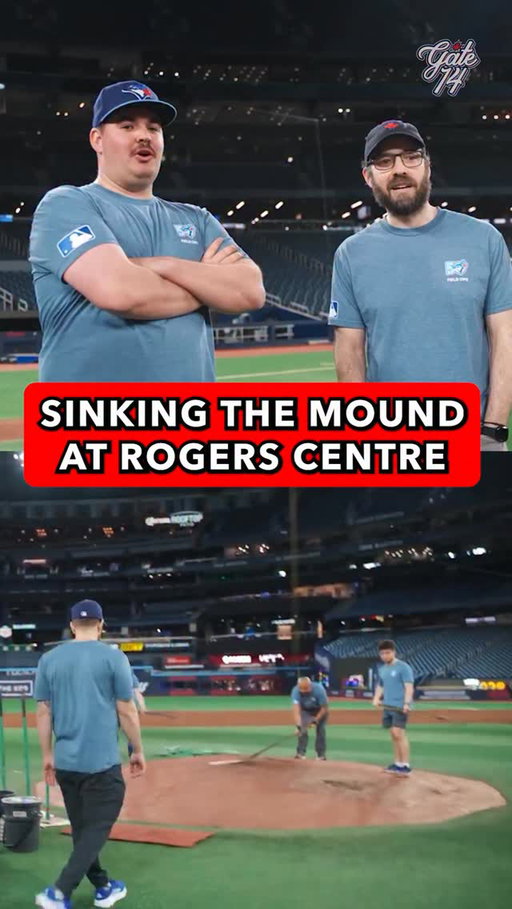 Pretty interesting what the grounds crew does to the mound when there’s a concert at the Rogers Centre