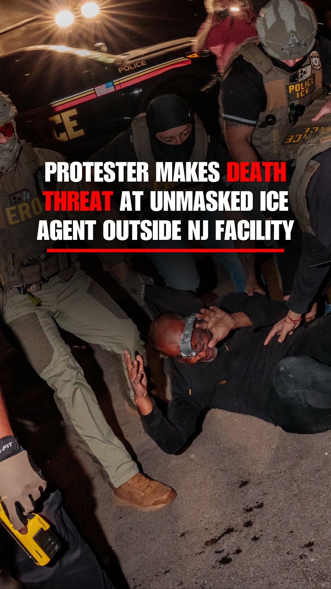 “I’ll kill your whole f–king family. Your whole f–king family is dead. Your children, your wife, all dead."

A left-wing activist in Newark was caught on camera shouting those words at an unmasked ICE officer as protests outside the Delaney ICE facility turned chaotic.

Acting AG Todd Blanche is now firing back, promising that the "disgusting" activist will be caught and charged, emphasizing that threatening a federal officer and their family is a federal crime.

“That is disgusting … and we see his face and I promise you we will find him, and when we find him, we will arrest him."
