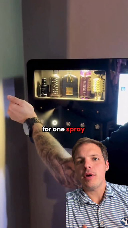 A $1 spray of cologne with a 92% profit margin. One machine does the selling for you. Ten machines is a full business. Check out gohighlevel.com/tkopod and get 30 days free. @gohighlevel