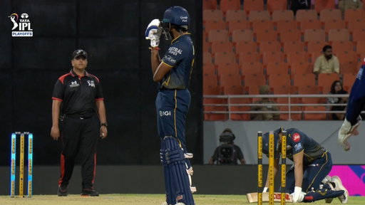 THE RAREST OF RARE DISMISSALS! 
Twice in 2️⃣ Innings 😯😯

Sai Sudharsan's bat fell onto his own stumps AGAIN! 🫣

#TATAIPL | #Qualifier2 | #TheFinalLeap | #GTvRR