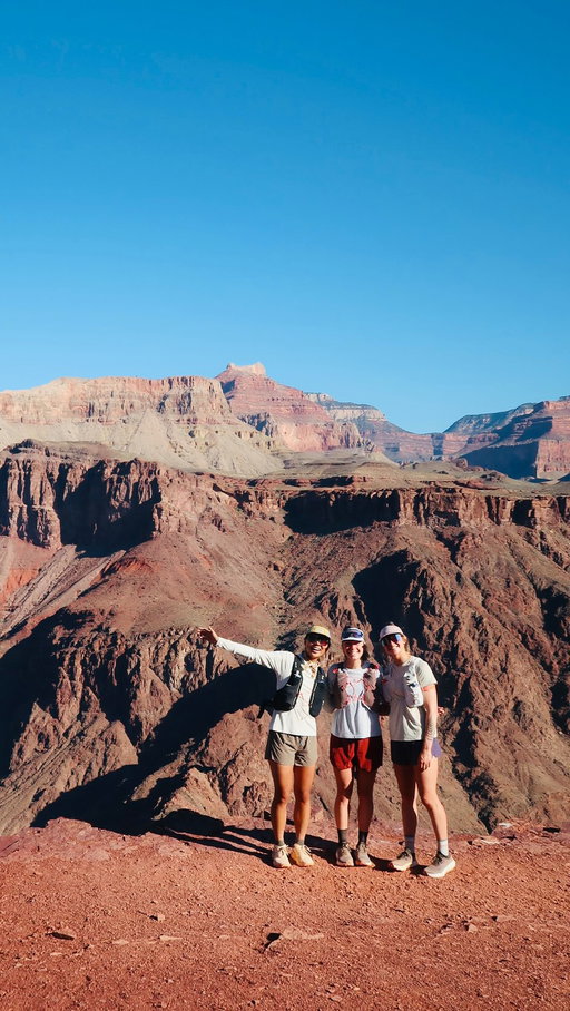 my guide to the Grand Canyon Rim to Rim👇
AD #visitarizona

if you’re looking to run rim to rim in 1 day here is everything we did! 

Route: we took the South Kaibab Trail to the North Kaibab Trail spanning ~21-24 miles with 6,000 ft of elevation gain, and we added a mile detour to Ribbon Falls 

My fav and must stops:
- Boat Beach for a dip in the Colorado River
- Phantom Ranch Canteen for an ice cold lemonade 
- Ribbon Falls (~1 mile detour & SO worth it)
- Coconino Overlook for the final view back where you started! 

Tips:
- Be sure to start early, minimize hiking/running between the hours of 10 a.m.-4 p.m., and balance food intake with water intake
- Water is limited on the North Kaibab Trail, and the only potable water currently available is at Manzanita Rest Area

Where we stayed: 
Maswik Lodge - South Rim (night before)
Jacob Lake Inn - North Rim (night after & the world famous cookies are indeed worth the hype)

Shuttles: 
- Trans-Canyon Shuttle bag transfer: drop luggage at Bright Angel Lodge to be transferred to the North Kaibab Lodge 
- free park shuttle: Bright Angel Lodge to South Kaibab trailhead 
- Trans-Canyon Shuttle: North Kaibab Trail to Jacob Lake Inn (pick up luggage on the way) 
- Trans-Canyon Shuttle: Jacob Lake Inn to Bright Angel Lodge (next day) 

a trip like this can be a lot of logistics, but I promise it is worth it for this bucketlist trail🤩