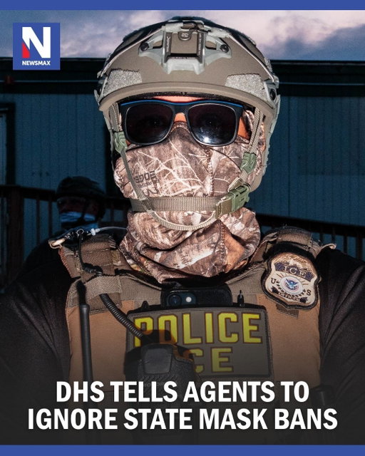 FULLY COVERED: Homeland Security has reportedly instructed federal immigration officers that they are not required to comply with state laws restricting the use of face masks.⁣
⁣
Link in bio.