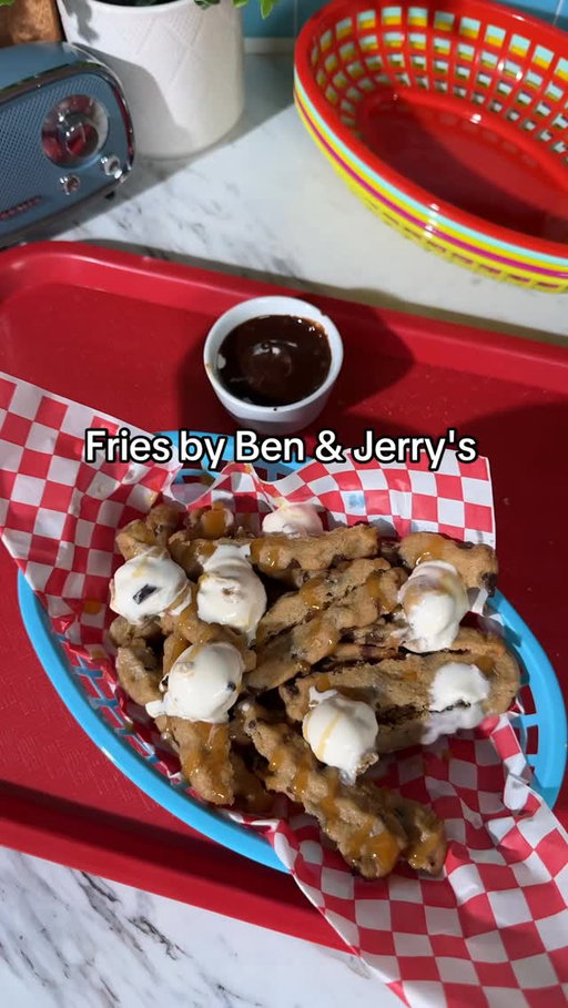 Fries, but make it dessert 🍟 #benandjerrys #icecream #dessertfries