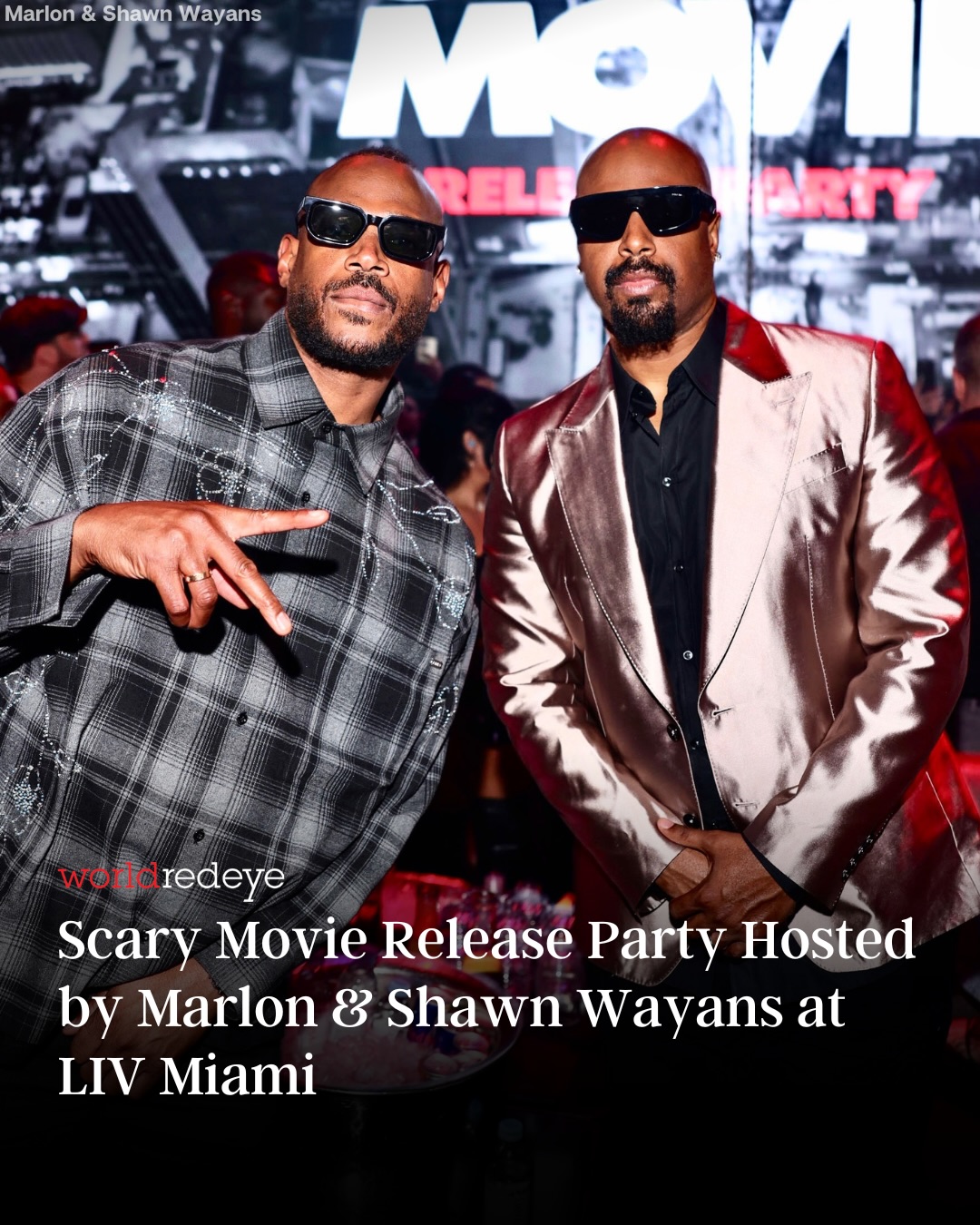 The Scary Movie Release Party at @livmiami hosted by @marlonwayans & @therealdjsw1 🔥