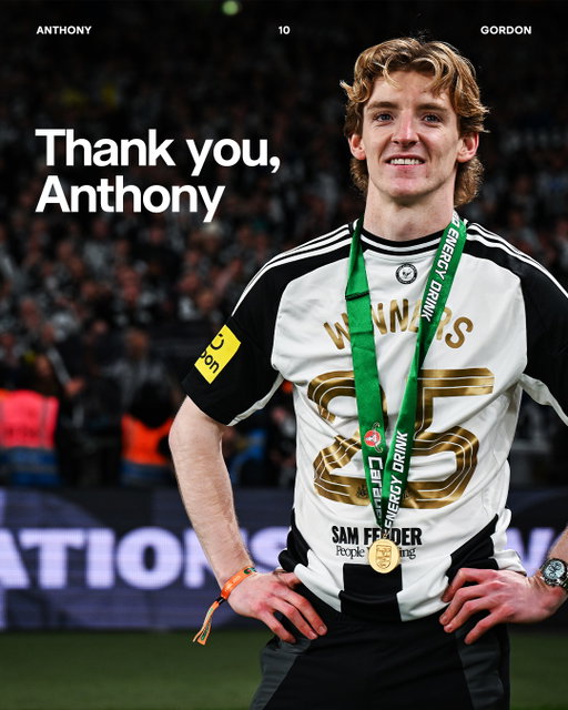 Anthony Gordon has signed for La Liga champions Barcelona for a significant undisclosed fee.
 
Thank you for everything, @anthonygordon. Wishing you all the very best for the future 🫶