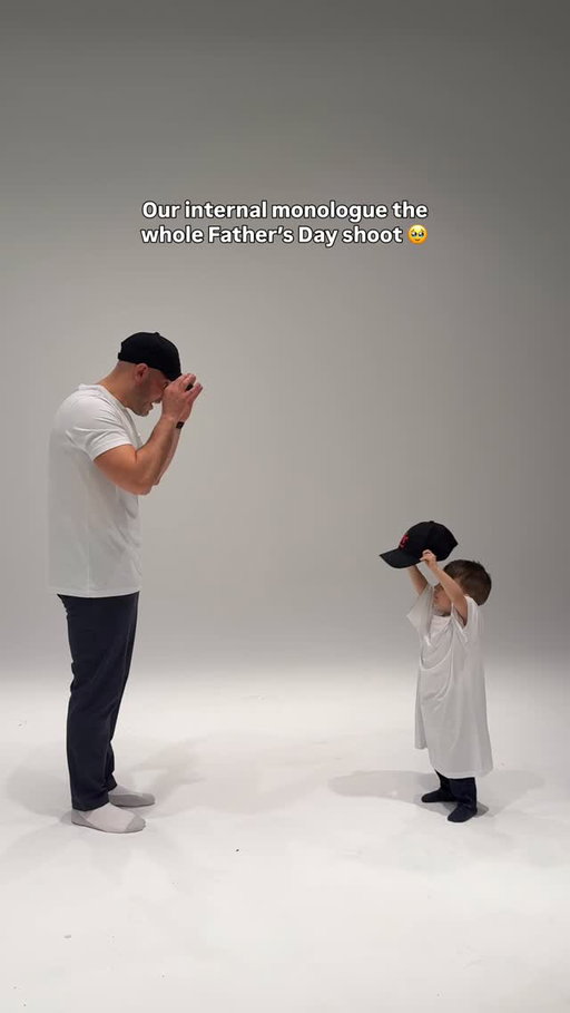 The teams internal monologue the whole Father’s Day shoot 🥹🤝