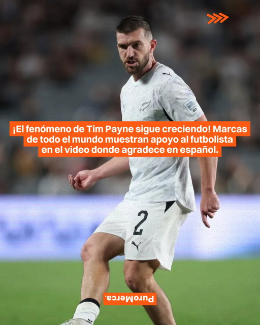 Las marcas no desaprovecharon la oportunidad para apoyar a Payne en su último video… ¿Qué opinas de este tipo de fenómenos rumbo al Mundial 2026? 👀⚽

Hace unos días, el creador argentino @elscarso se preguntó quién era el futbolista menos famoso del Mundial 2026. La búsqueda terminó en el perfil de Tim Payne, jugador de Nueva Zelanda que en ese momento tenía apenas unos 4 mil seguidores en Instagram... 🚀📱

Desde entonces, en solo dos días, el futbolista ya supera los 2 millones de seguidores, con personas de todo el mundo y especialmente de Latinoamérica apoyándolo y llenando sus publicaciones de mensajes positivos. 🤝

Tim subió un video agradeciendo el apoyo en español, mencionó directamente a Valen y contó que sigue practicando el idioma con Duolingo. Esa respuesta hizo todavía más fuerte la conexión con toda la comunidad latina que ya impulsaba su perfil. 🎥🗣️

Y claro… cuando internet convierte algo en tema global, las marcas llegan rapidísimo. Los comentarios del video comenzaron a llenarse con mensajes de Netflix, Red Bull Racing, ESPN, Tim Hortons, Canva, KFC, Tinder, McDonald’s, Burger King, NFL y muuuchas marcas más sumándose al momento viral. 🍔🔥

¿Qué te parece la viralidad y apoyo a Tim Payne? 🌎

📸 & 📹: Tim Payne (@timpayne__)

#PuroMerca 🧡