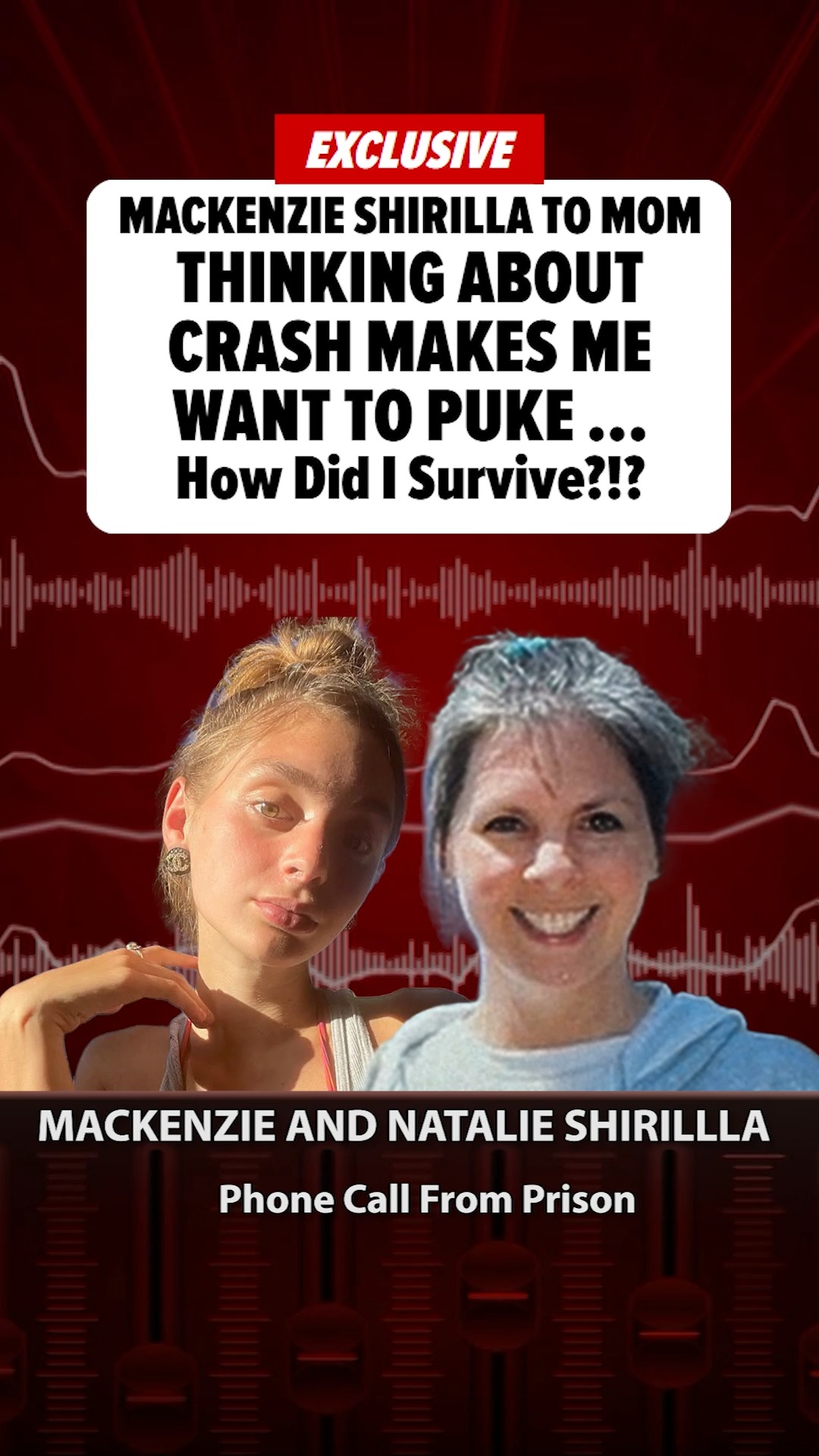 🗣️🚨Mackenzie Shirilla says the fatal car crash that landed her in prison haunts her ... telling her mom the mere thought of it makes her want to vomit.