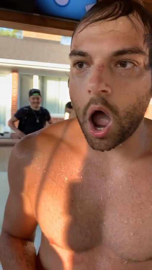 You can literally see him pop his shoulder back in