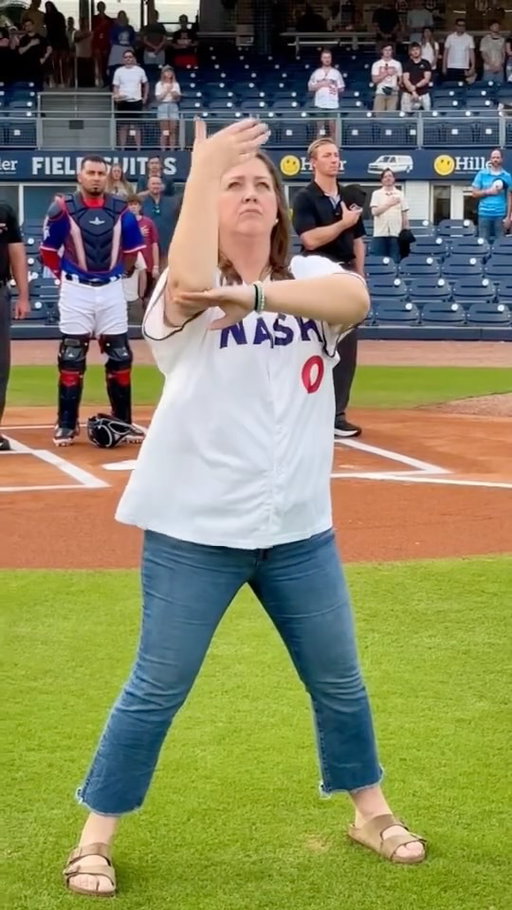 Last night’s National Anthem rendition featured an American Sign Language performance by Green Hill High School ASL teacher, Natalie Whited.