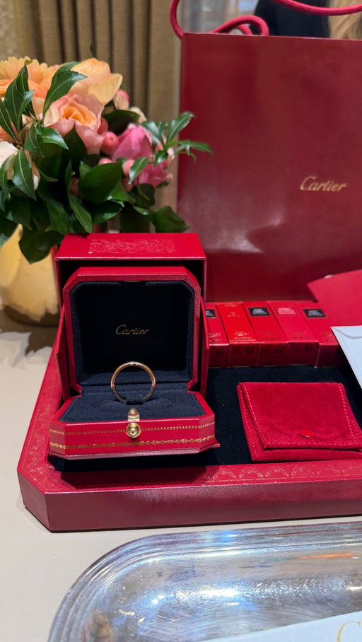 We still can’t believe we got the same ring knowing we never spoke about specific details! 🥹 And we recently found out we were scheduled to pick them up on the same day. Could you imagine?! 😂 Thank you @cartier for helping me find the perfect ring. 💍♥️

#Cartier #EngagementRing #GayWedding #MenEngagement