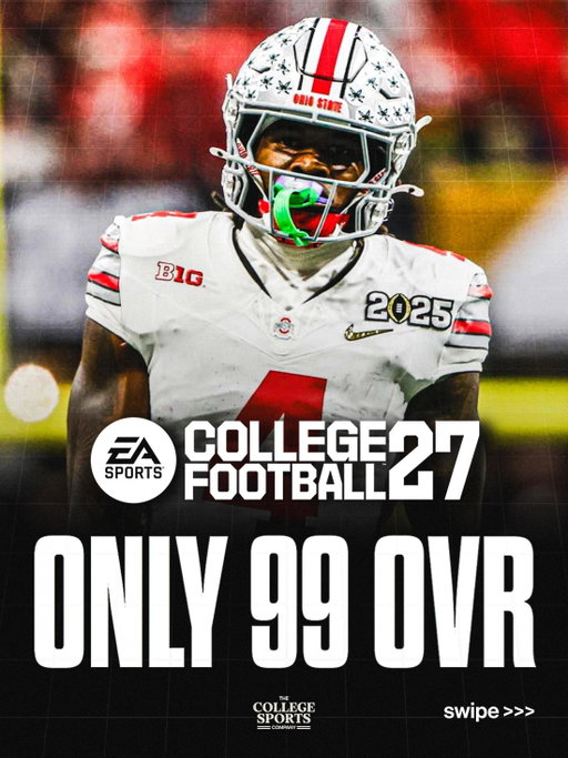 Jeremiah Smith is the ONLY 99 OVR in EA CFB27 according to a WIP rating list from MUTLeaksXXVII on X 🌟

He’s two levels above Carter Smith and Leonard Moore who are tied for second at 97 OVR 👀

Do you agree with Jeremiah’s rating? 🤔

#ohiostate #gobuckeyes #football #cfb #collegefootball